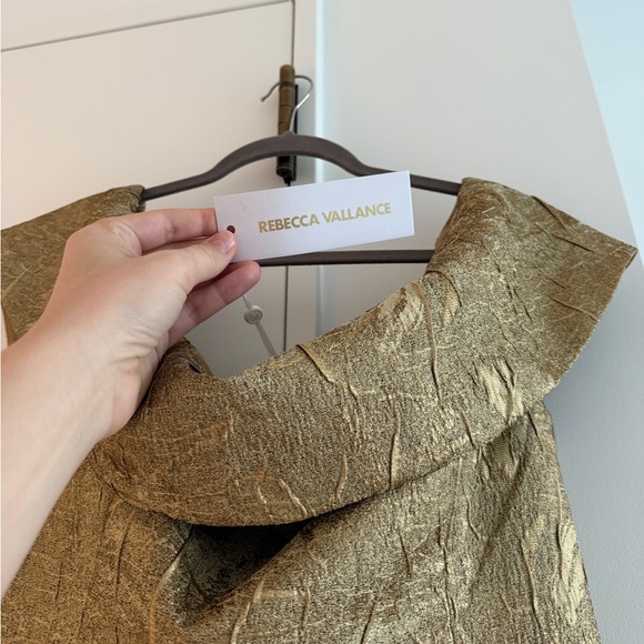 NWT Rebecca Vallance Solana Off the Shoulder Gown Gown Size US 10 - Picture 5 of 9